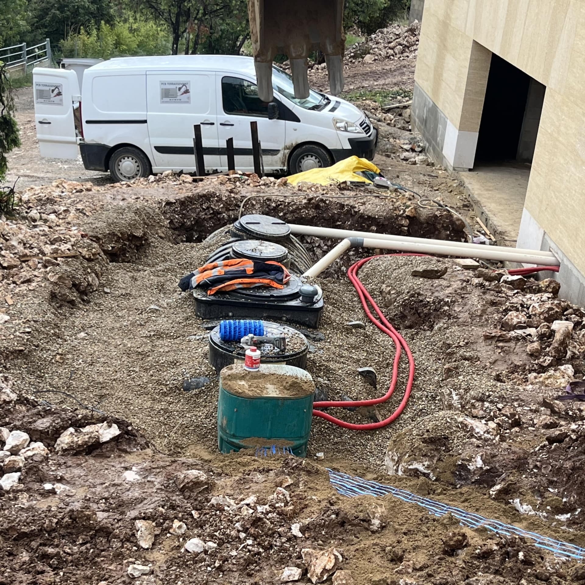 Installation fosse septique toutes eaux